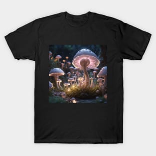 Magic Fantasy Mushroom Garden T-Shirt